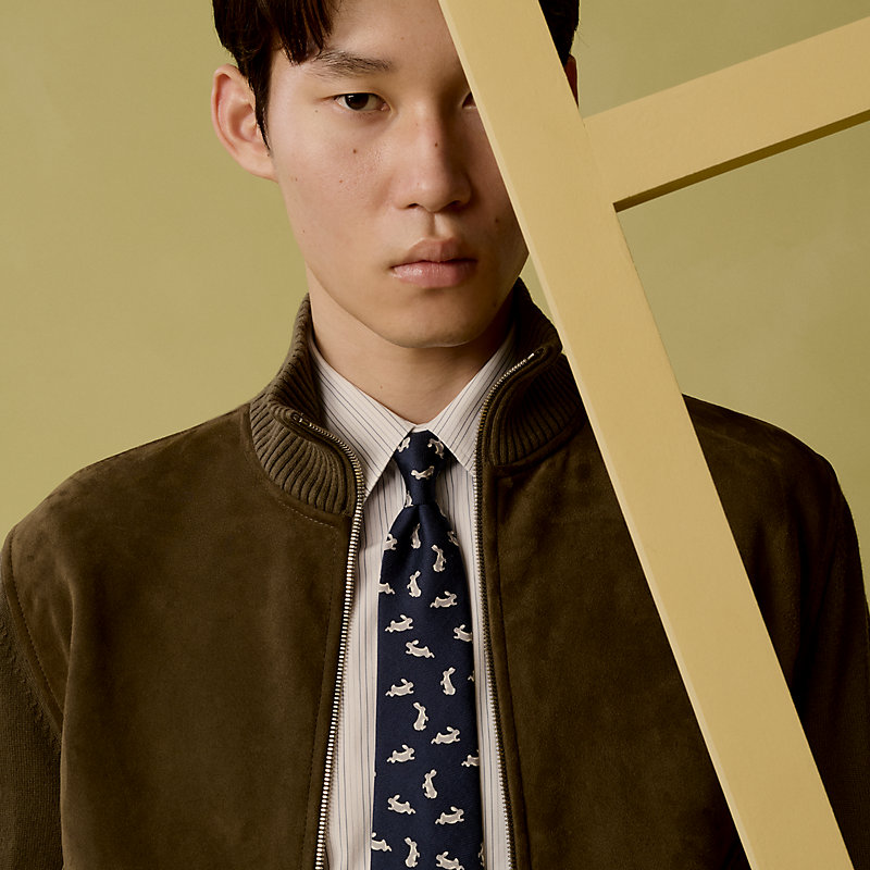 シルクツイルタイ 《ラパン・ドゥ・ガレンヌ》 | Hermès - エルメス